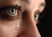 woman crying